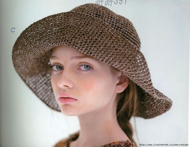 Стильная женская шляпка с полями